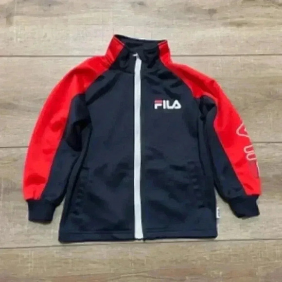 Fila Red And Black Full Zip Soccer Baseball Warm Up Jacket‎ Boys Sz 5/6 EUC - Picture 12 of 12
